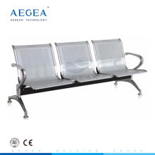 AG-TWC001 CE ISO trois sièges en acier inoxydable hôpital attente publique chaise